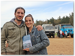 Thorben und Michaela Schmitt, die "Frosch"-Besatzung, bim Steinwaldtreffen, leider ohne Frosch...